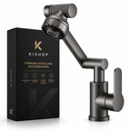 Torneira Articulada 360° Multifuncional Premium com Bico Giratório + Sabonete Líquido de Brinde