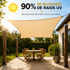 Tela de Sombreamento Luminus™ – Proteção UV e Conforto para Áreas Externas