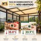 Tela de Sombreamento Luminus™ – Proteção UV e Conforto para Áreas Externas