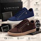 Kit Masculino Luminus 4 em 1 – Tênis + Relógio + Carteira + Cinto