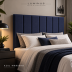 Cabeceira Modular Estofada Luminus + Manta Decorativa de Brinde