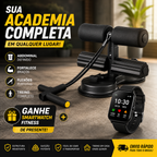 (ÚLTIMAS UNIDADES) Aparelho Abdominal Multifuncional 4 em 1 + Smartwatch Fitness GRÁTIS