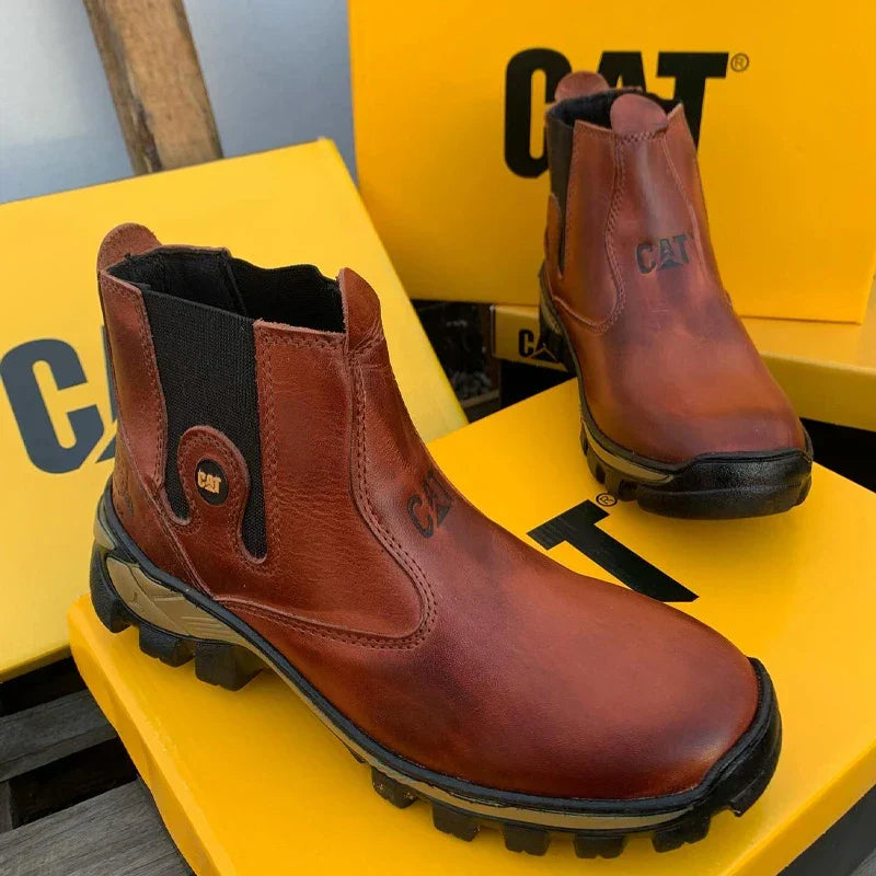 Kit Bota Masculina Adventure em Couro Legítimo e Palmilha Ortopédica +BRINDES: Chapéu, Cinto, Carteira e Copo (Copy)