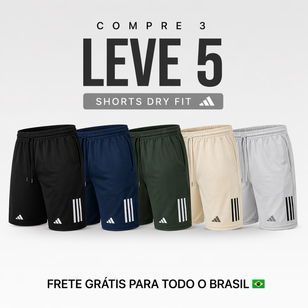 Kit Shorts Dry Fit - Pague 3 Leve 5 (QUEIMA DE ESTOQUE) (Copy)