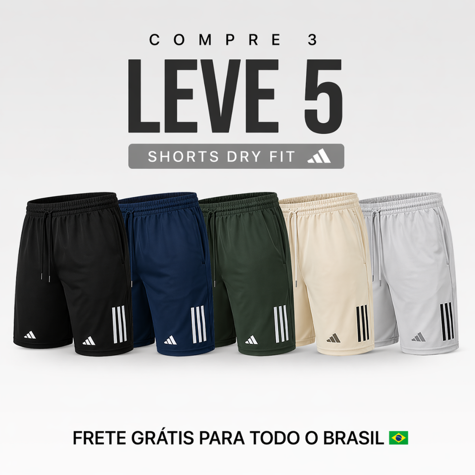 Kit Shorts Dry Fit - Pague 3 Leve 5 (QUEIMA DE ESTOQUE) (Copy)