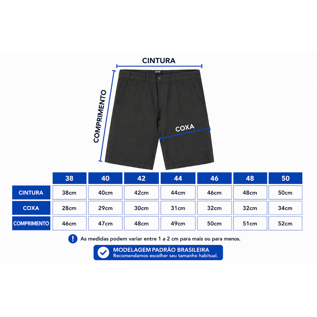 Kit 5 Bermudas Boss Masculina em Sarja - Promoção Relâmpago ⚡